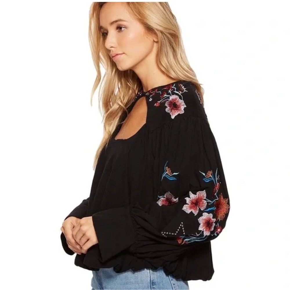 Free People Lita Top in Black, Size M